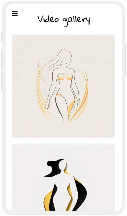 Premium visual content creation for web design of escorts in Barcelona.