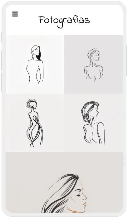 Diseño web profesional para escorts de lujo en Barcelona, elegante y minimalista.